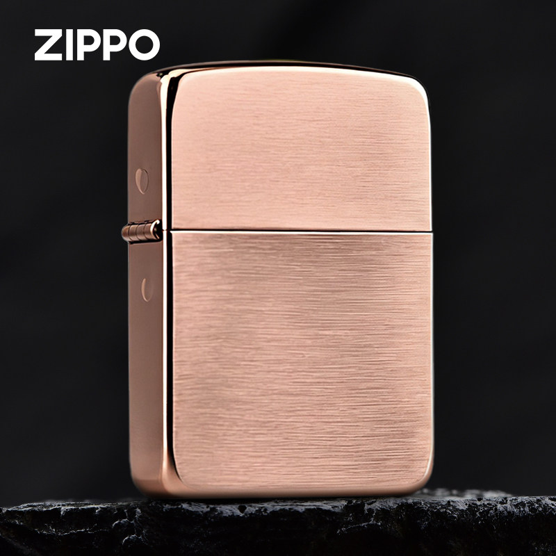 ZIPPO/之宝打火机1941玫瑰金光板拉丝经典原装正品防风送礼男友