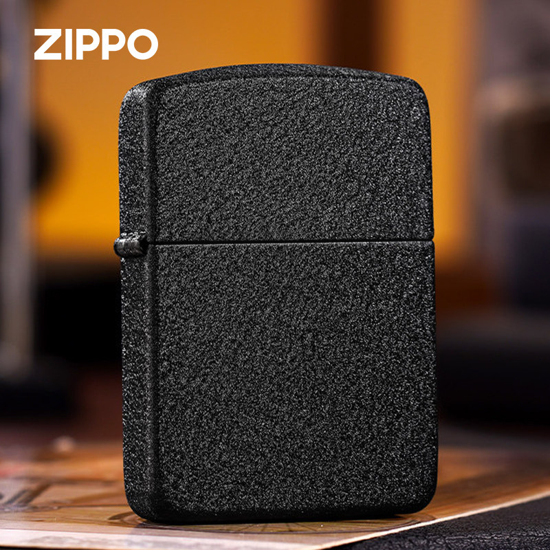ZIPPO/之宝打火机1941复刻黑裂漆正品简约防风送男友生日礼物收藏