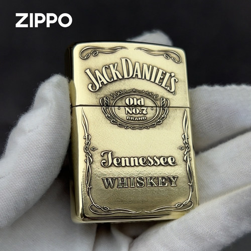 ZIPPO杰克丹尼7号酒牌浮雕盔甲
