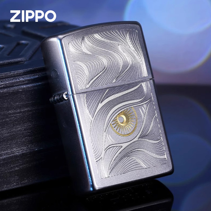 Zippo/之宝缎纱秋水含睛打火机