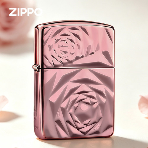 ZIPPO紫金玫瑰盔甲七夕