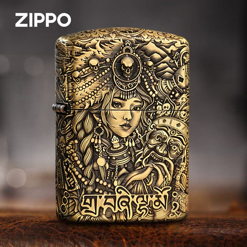 ZIPPO火凤凰168熏铜扎基拉姆