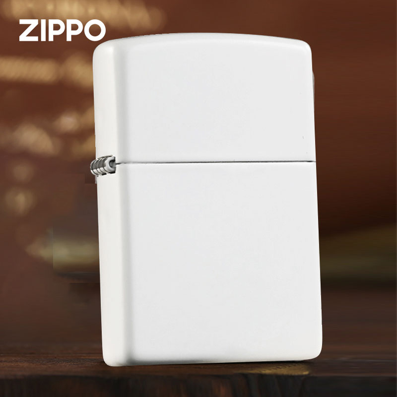 ZIPPO打火机49193夜光白哑漆在册夜明珠防风送男士礼品