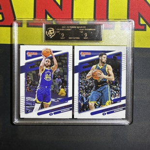 正版帕尼尼NBA球星卡库里球星卡汤普森勇士队评级卡男生生日礼物