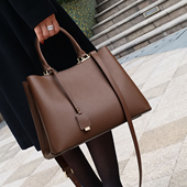 CCAMO真皮女包2025年新款 包包日常通勤百搭女士手提包简约单肩包