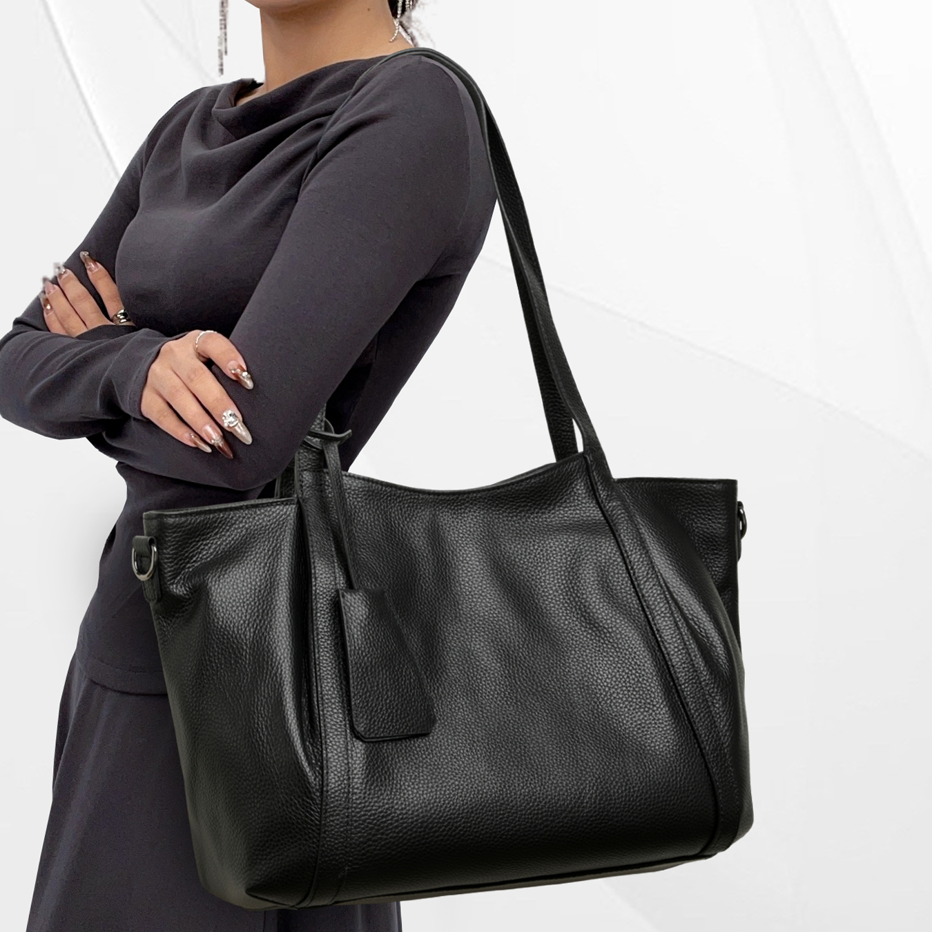 CCAMO休闲包四季百搭轻奢真皮包