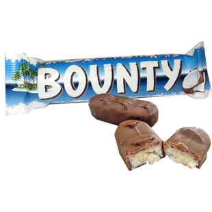 临期10个包邮荷兰板椰蓉夹心巧克力棒BOUNTY朱古力