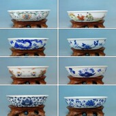 景德镇陶瓷小鸟洗澡盆鸟食罐鸟笼配件用品鸟缸鸟杯鸟碗食盒SWG002