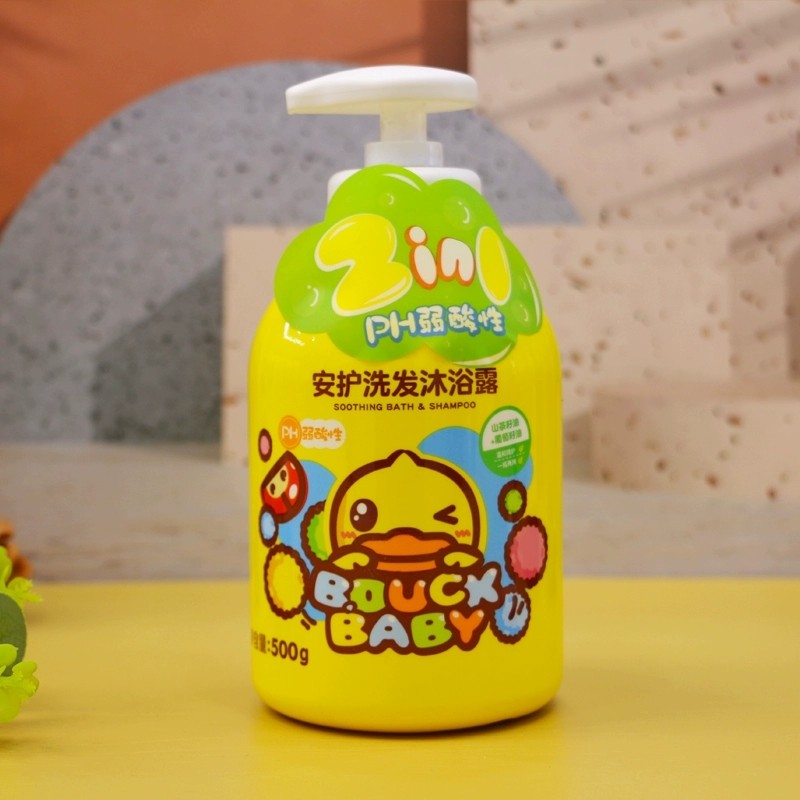 Duck baby 小黄鸭儿童洗发水沐浴露二合一500g婴儿宝宝专用洗护,婴童洗护,沐浴乳/沐浴露,淘宝优惠券,粉丝福利购,淘宝优惠卷