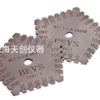 bevs1701/1湿膜梳1701/2/3湿膜测厚仪不锈钢材质20-350μm湿膜规