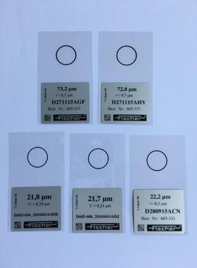 德国菲希尔膜厚片FMP10膜厚仪校准片Fischer标准片24μm125μm