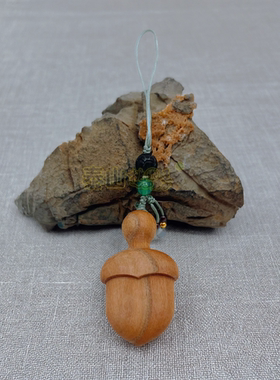 中国风桃木雕刻小宝剑挂件摆件