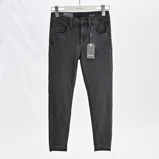 九分裤 女士中腰薄款 JEANS水洗高弹小脚裤 ABLE 紧身提臀牛仔裤