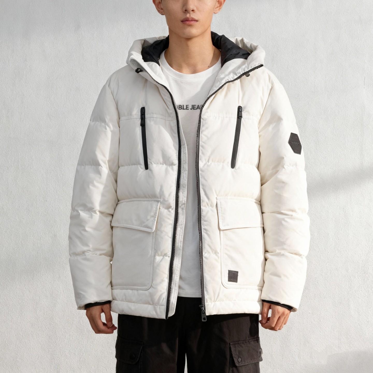 ABLE,JEANS男羽绒服休闲装