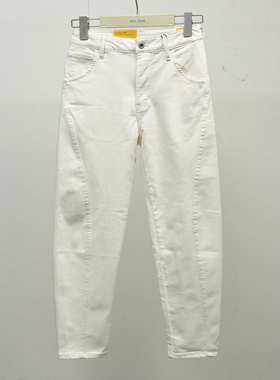 超值白色牛仔裤酷爽ABLE JEANS女士男小码裤香蕉裤立体锥形九分裤