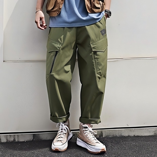 男日系輕量機(jī)能褲 JEANS工裝 25新款 褲 春夏寬松九分褲 ABLE 休閑長(zhǎng)褲