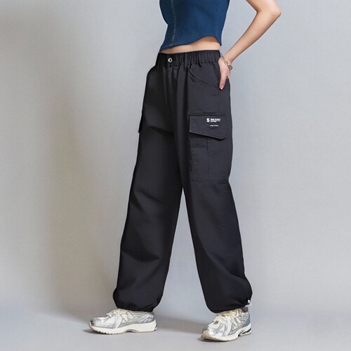 ABLEJEANS女休闲裤松紧腰束脚裤