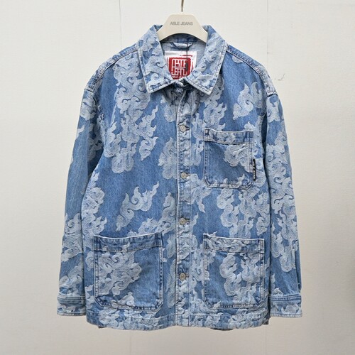 高端提花牛仔夹克男士ABLEJEANS