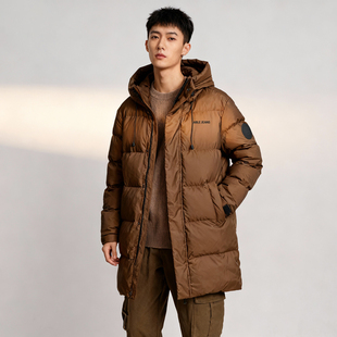 轻量羽绒服ablejeans正品中性款中长款白鸭绒保暖北方羽绒衣新款