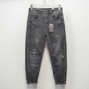 春夏季 黑灰色薄款 JEANS女牛仔裤 小脚裤 老爹裤 显瘦九分裤 超值ABLE