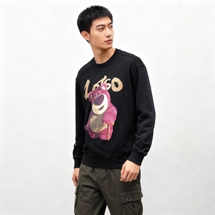 JEANS男女潮流套头刺绣卫衣印花宽松版 ABLE 上衣 草莓熊新款 25秋季