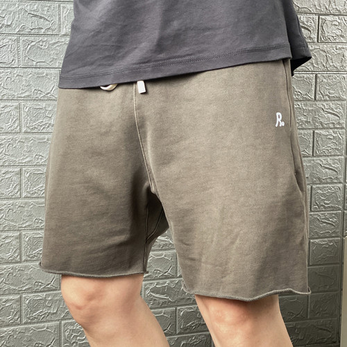 新款纯色休闲裤男短裤潮牌水洗