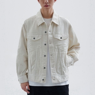 复古夹克宽松休闲情侣装 JEANS男女潮流美式 灯芯绒外套ABLE 25秋季