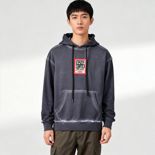 帽衫 外套美式 JEANS男女卫衣秋季 中国想象脏洗风潮流连帽上衣ABLE