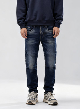 ABLE，JEANS宽松潮男牛仔裤