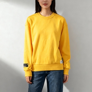 宽松毛圈布秋季 小黄人联名套头衫 潮流卫衣 JEANS卫衣男女同款 ABLE