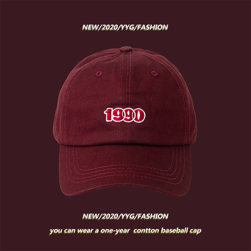 字母刺绣休闲风鸭舌帽子四季通用