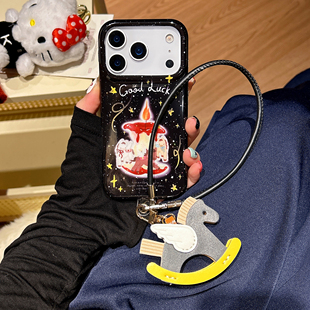 涂鸦蜡烛适用于苹果iPhone17ProMax手机壳16Pro网红15磁吸防摔14高级13保护壳