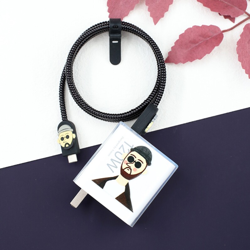 适用红米K80Pro小米14Pro充电器保护套缠绕绳数据线120W硅胶壳K70