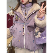 韩版 宽松棉服 新款 通勤风双面穿棉袄外套女今年流行爆款 棉衣冬季