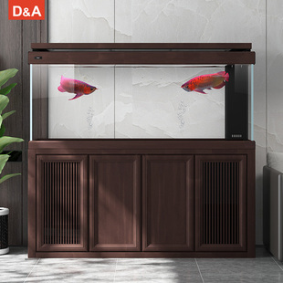 德克龙殿系列龙鱼缸困水版 自动补水分段水位反冲洗办公室智能鱼缸