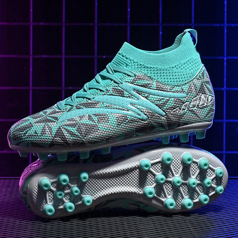 2025新款成人高帮足球鞋男短钉