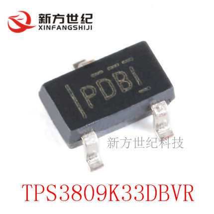 原装正品 贴片 TPS3809K33DBVR SOT-23 3-Pin电源电压监控器.