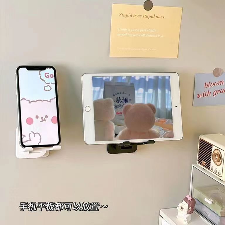 手机平板墙壁支架放置物托架壁挂厨房墙面卫生间浴室墙上贴墙ipad