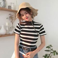 港風夜店上衣女修身短款露臍無袖恤斜拉鏈百搭心機吊帶背心潮