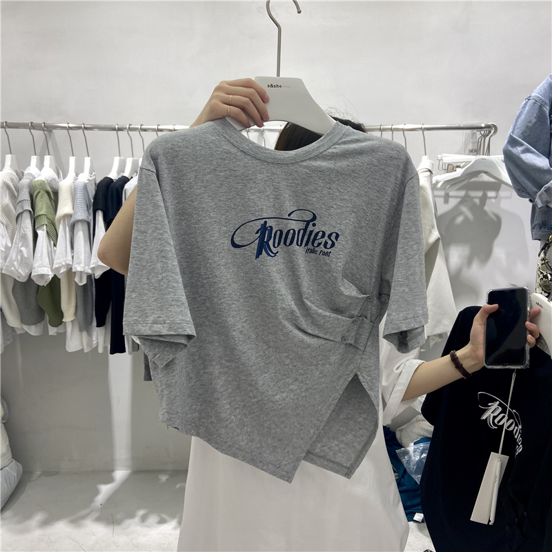 Official picture real price button decorative fold design small irregular top