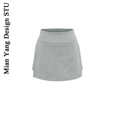 美式运动青春少女开叉瑜伽网球裙