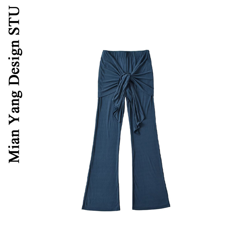 假两件系带微辣裤瑜伽健身长裤