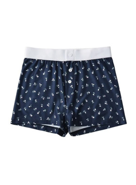 棉洋美式辣妹BM纯欲碎花性感低腰短裤棉夏三粒扣热裤睡衣居家套装