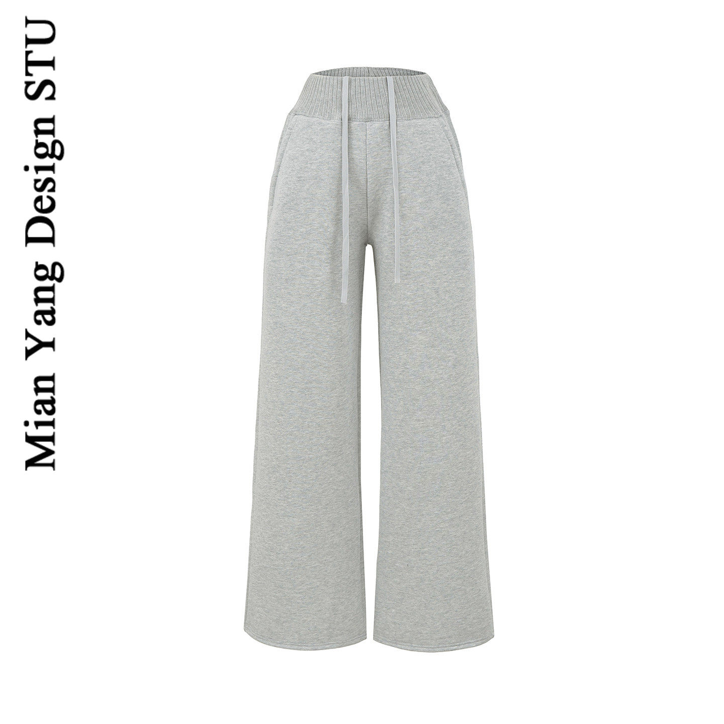 棉洋美式百搭宽松加绒休闲卫裤女运动减龄针织拼接长裤拖地阔腿裤,女装/女士精品,休闲裤,淘宝优惠券,粉丝福利购,淘宝优惠卷