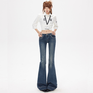 古早味神裤|经济上行期氛围|时尚圣经|超低腰美式喇叭裤