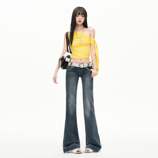 古早味神裤|经济上行期氛围|时尚圣经|超低腰美式喇叭裤