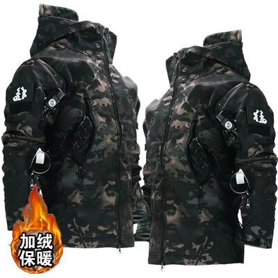 骑行追劲者保暖软壳冲锋衣冬季