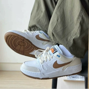 耐克Nike Full男子复古棕白褐低帮休闲板鞋HJ3485-121