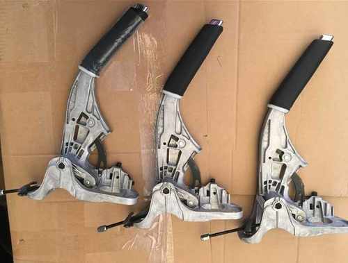 斯柯达明锐手刹总成 刹车手柄带亮盖 真皮手刹护套 原厂全新