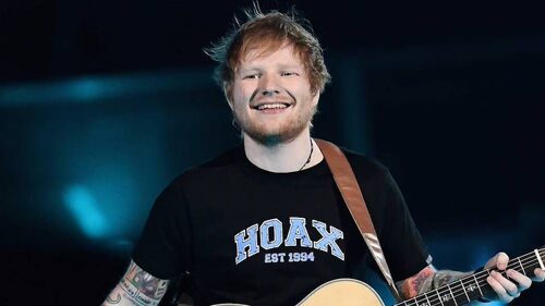 重磅纯棉Ed Sheeran 艾德希兰黄老板同款宽松短袖T恤圆领美式复古